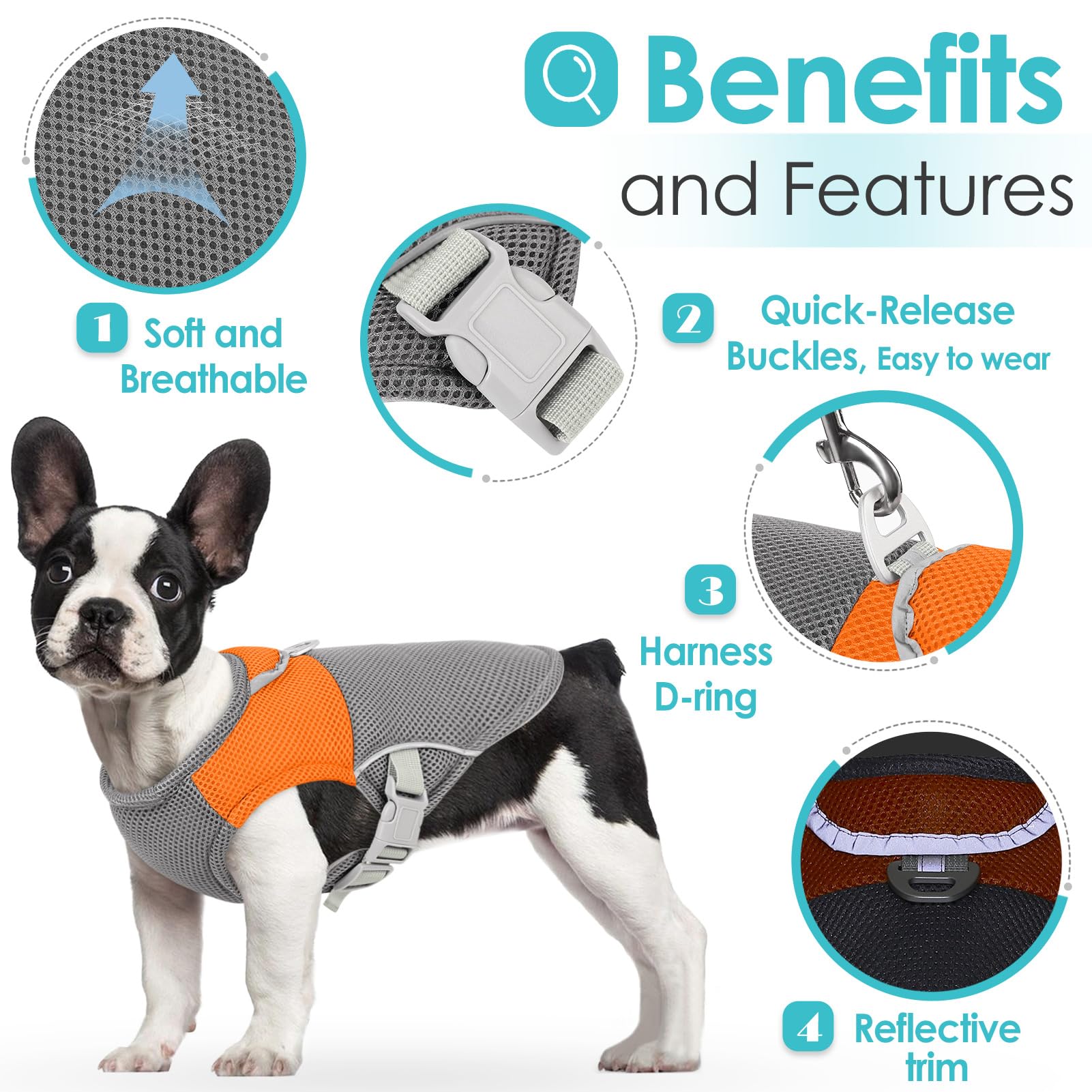 Aofitee Dog Cooling Vest Small Dogs, Breathable Cooling Jacket For Dogs Uv Protection Shirt, Dog Cooler Shirt With Harness D-Rin